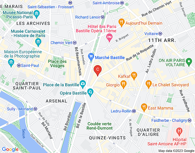 Le Bistrot du Bastille map image