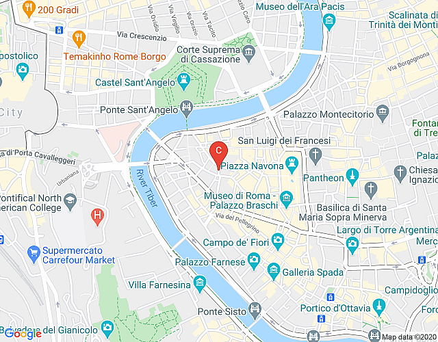 In Rome, an Aristocratic, 3 Bedroom Apartment in an Elegant Historic Palace near the Piazza Navona map image