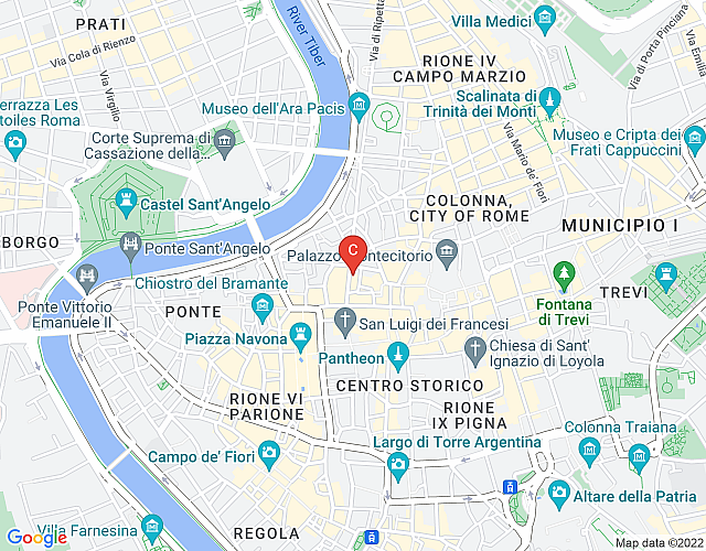 New Listing: La Magnolia, A/C, Balcony, Office, Piazza Navona/Spanish Steps map image