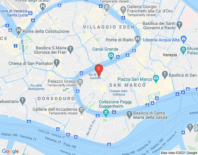 “Il Veneziano”, Luxury Penthouse with Terrace in Venice Palazzo map image
