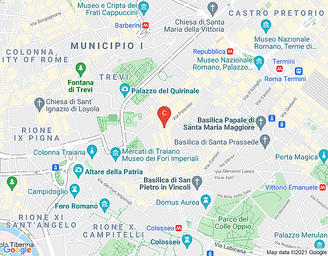 Palazzo Palermo, Near the Roman Forum, the Perfect Family Oasis in Rome map image