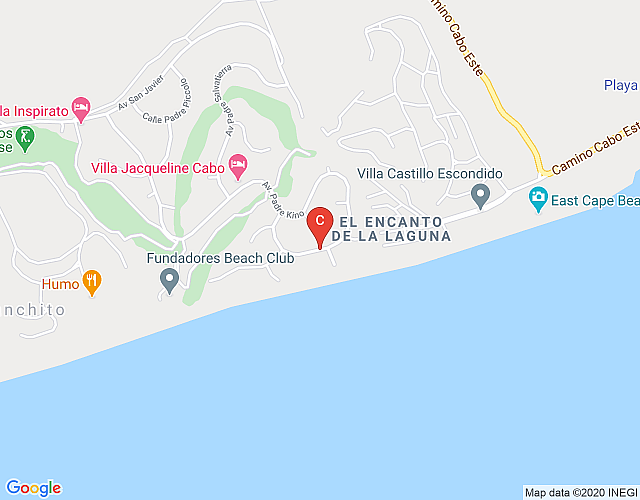 Villa Estero, Beachfront map image