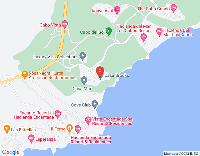 Casa Brooks – Los Cabos Corridor map image