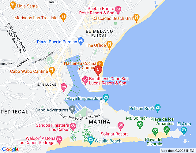 Villa Marena – Medano Beach map image