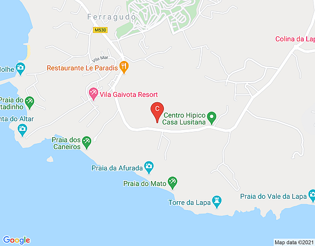 Quinta dos Caneiros, Luxusvilla, Meerblick, zu Fuß zum Strand map image