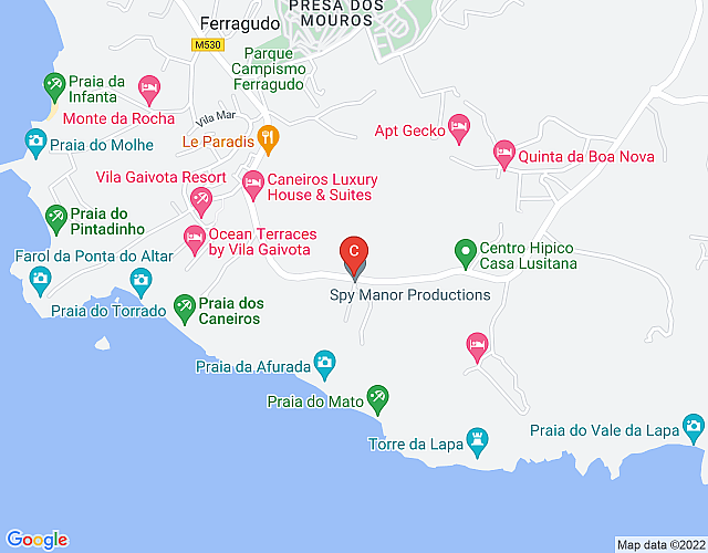 Quinta dos Caneiros, Luxusvilla, Meerblick, zu Fuß zum Strand map image