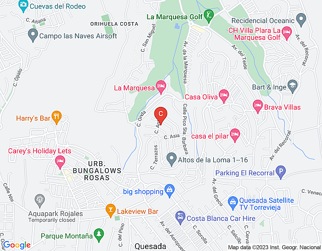 CH Villa Africa La Marquesa Golf map image