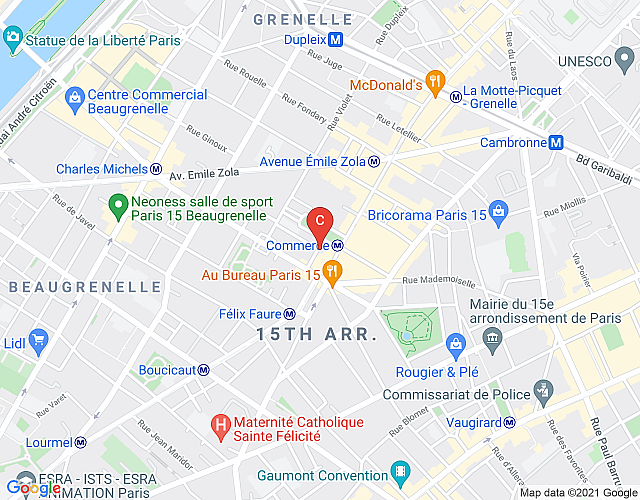 Appartement Eiffel Commerce CityCosy map image