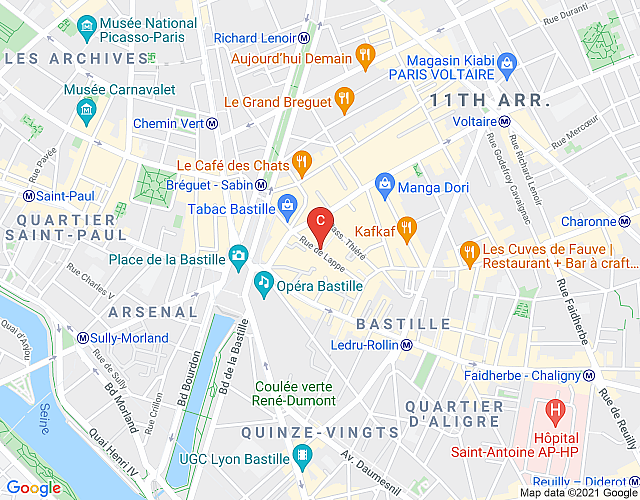 Studio Bastille Lappe CityCosy map image