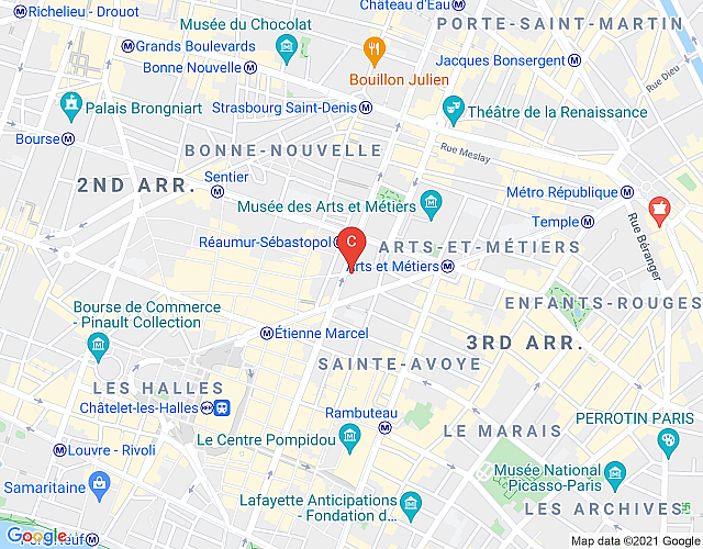 Duplex Marais Greneta CityCosy map image