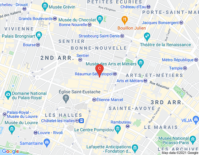 Studio Montorgueil St Sauveur map image