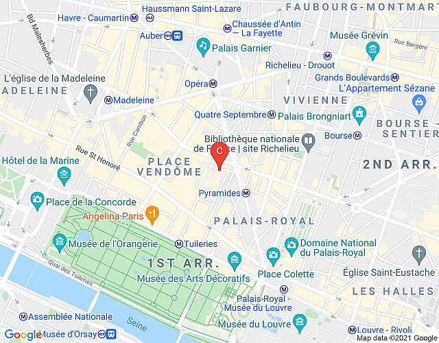 Apartment Charme Opera Louvre CityCosy map image
