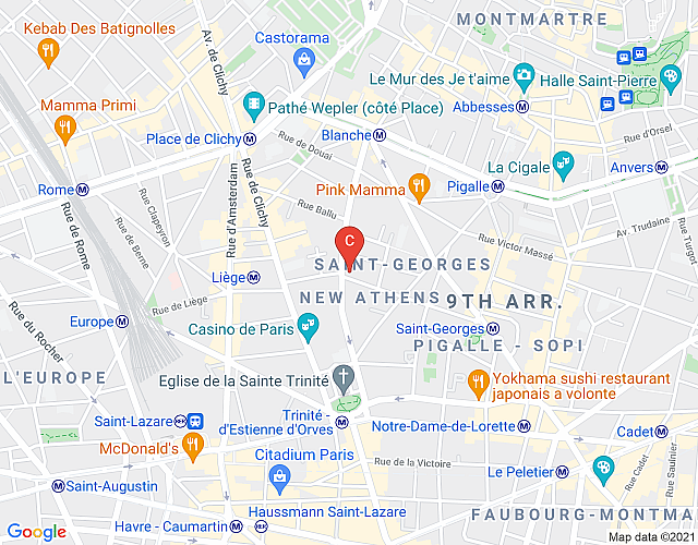 La Bruyere Saint Georges CityCosy map image