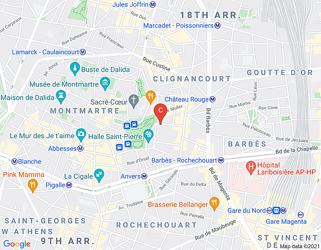 Montmartre Del Sarte CityCosy map image