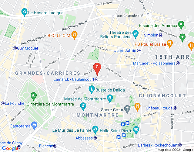 Studio Montmartre Fontaine CityCosy map image
