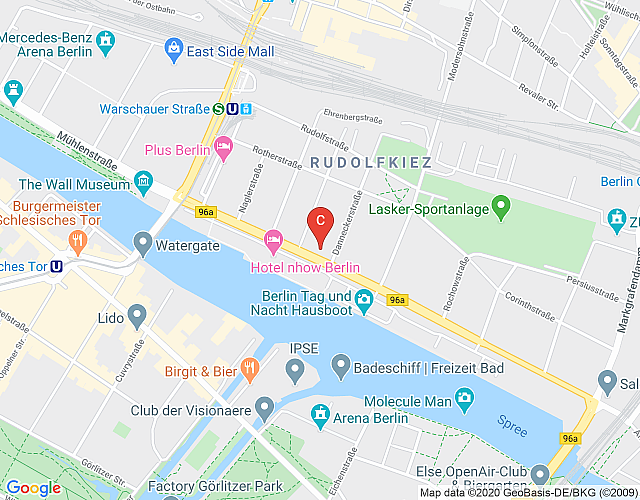 GreatStay – Stralauer Allee 35a map image