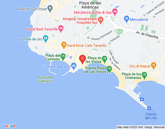 Tenerife Royal Gardens 19 – One Bed Frontlinie mit herrlichem Meerblick map image