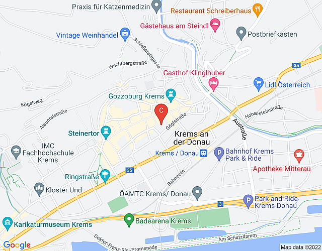 Deluxe Apartment mit Parkplatz in der Altstadt von Krems map image