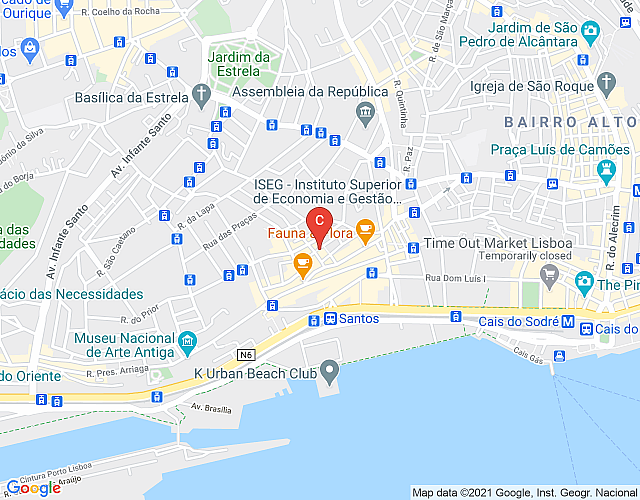 Wohnung in Lissabon 299 – Santos map image