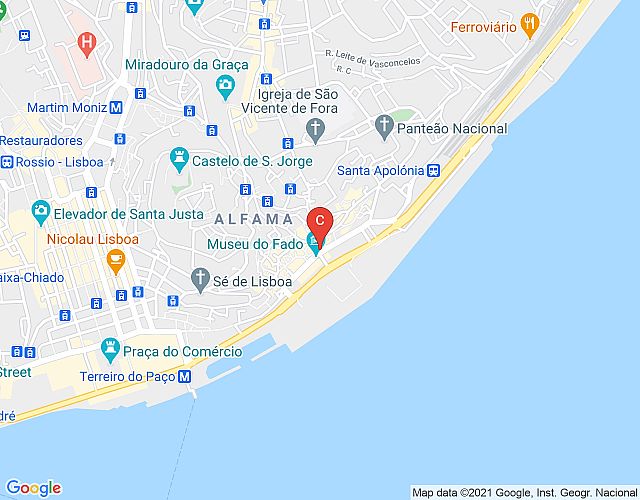 Wohnung in Lissabon 126 – Alfama map image