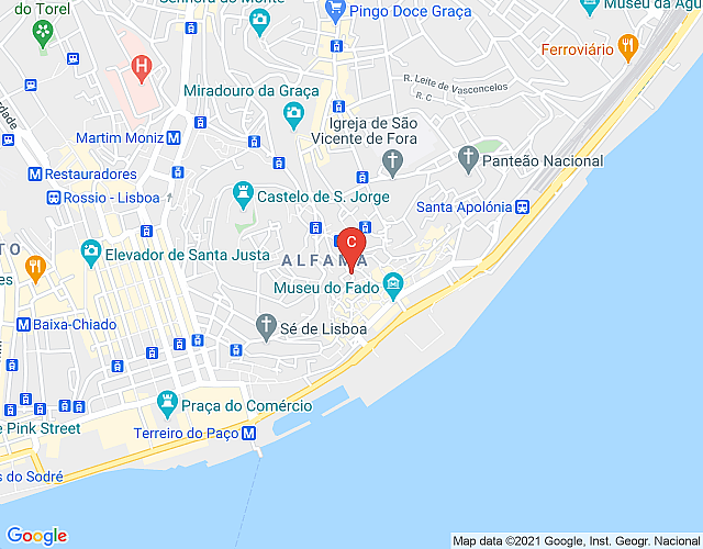 Wohnung in Lissabon 98 – Alfama map image