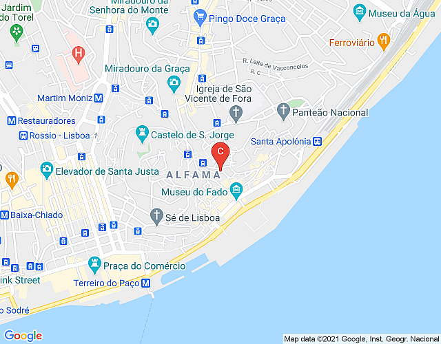 Wohnung in Lissabon 332 – Alfama map image