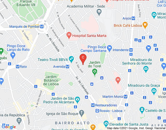 Wohnung Lissabon 333 – Av. Liberdade map image