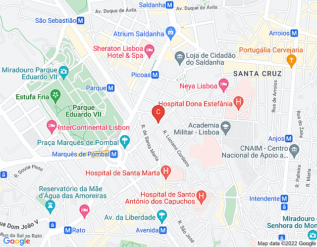 Wohnung in Lissabon 360 – Mq Pombal map image