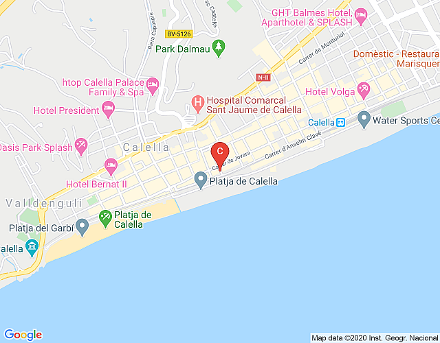CALELLA BEACH ★ Apartamento frente al mar con terraza y aire acondicionado. FREE WIFI. 6PAX imagen del mapa