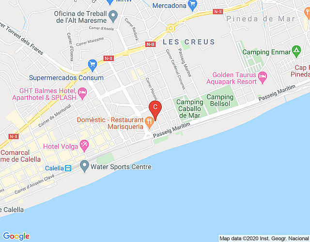 ★SUPER OFERTA! ★ PINEDA BEACH.III ★ Encantador apartamento frente al Mar. 6PAX. WIFI GRATIS imagen del mapa