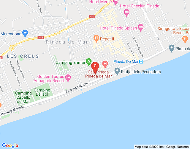 PINEDA BEACH ★ Precioso apartamento FRENTE AL MAR. 6 PAX. INCLUYE WIFI y Parking imagen del mapa