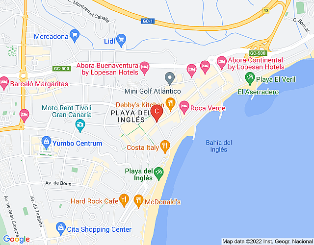Olas Suites Playa del Ingles map image