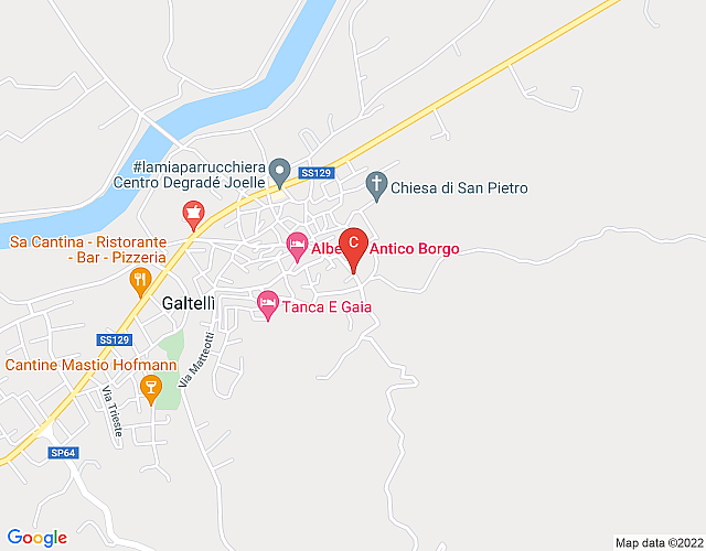 Villa Galtellì map image