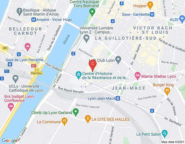 Bechevelin – Location T2 Lyon 7 map image