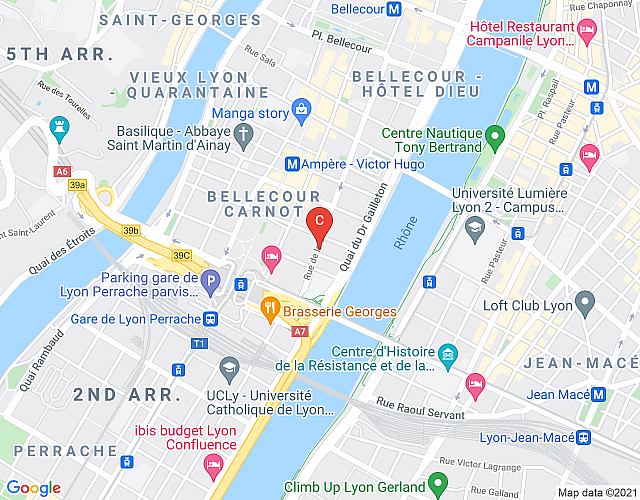 Charité- Furnished apartment – Lyon- proche Perrache map image