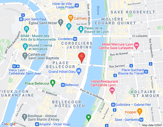 République – Apartment rental – Lyon 2 map image