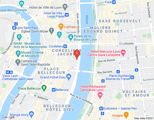 Shiro – Furnished rental Lyon 2 map image