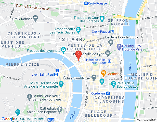 Coursive- Location T2 – Lyon 1 map image