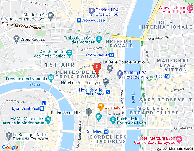 Polycarpe – 2 bedrooms close to Opéra House and place des Terreaux map image