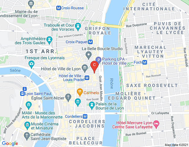 Opera Majeur  – Furnished loft rental – Lyon 1 map image