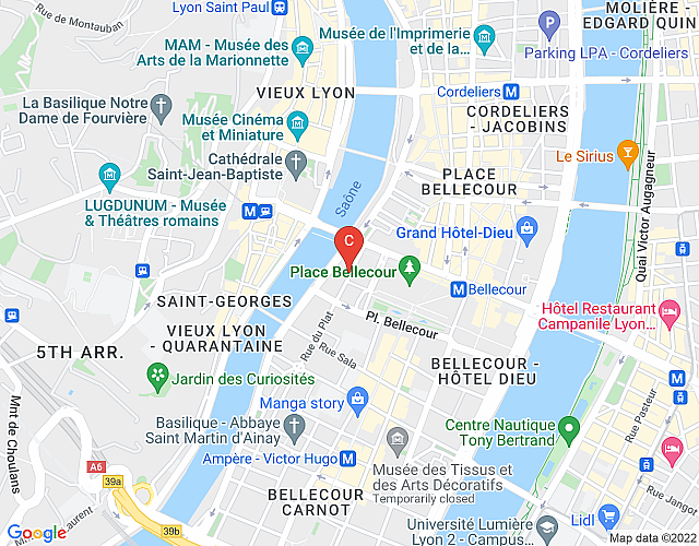 Saint Exupery  – Furnished apartment  close to Bellecour map image
