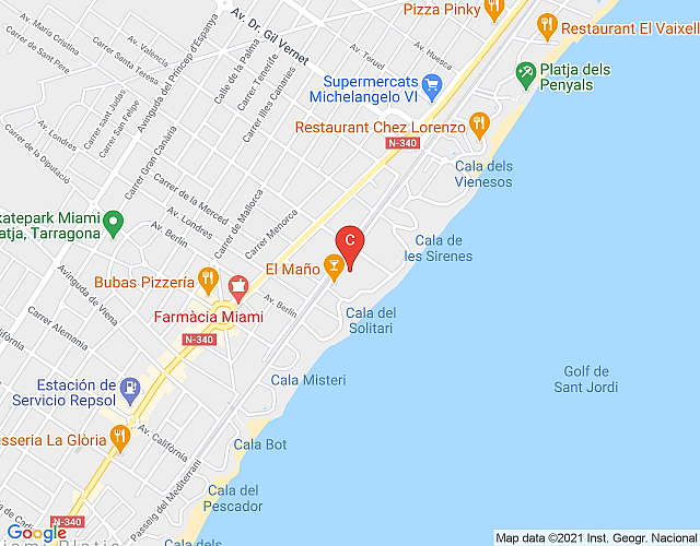 Maricel – Bonito apartamento moderno, a 100 metros del mar imagen del mapa