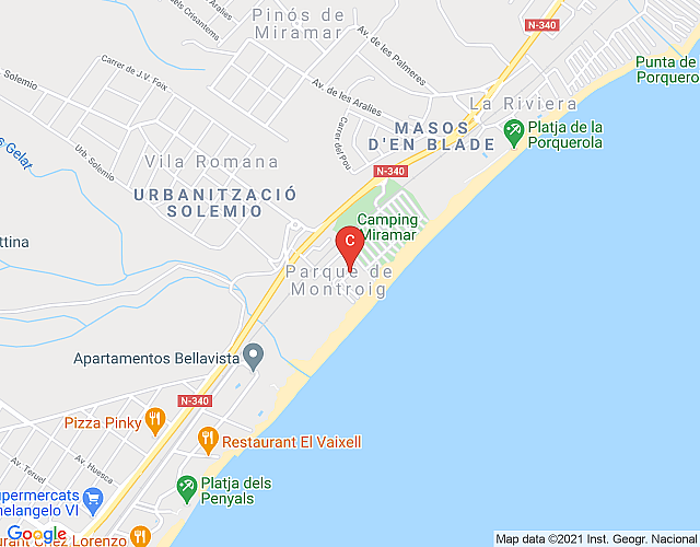 Villa Adriana 305B – Atico lateral al mar imagen del mapa