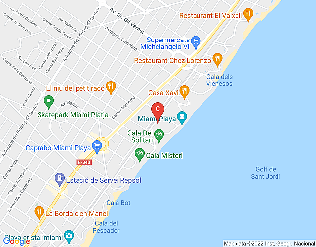 Maricel 26 – Apartamento moderno en segunda línea de mar imagen del mapa