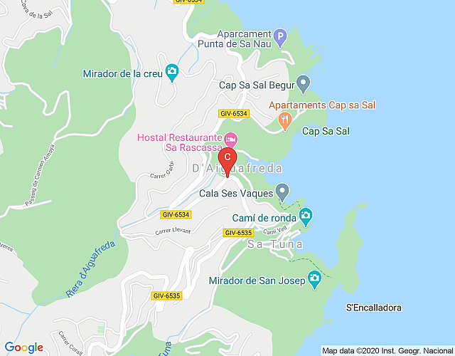 Cap Sa Sal imagen del mapa