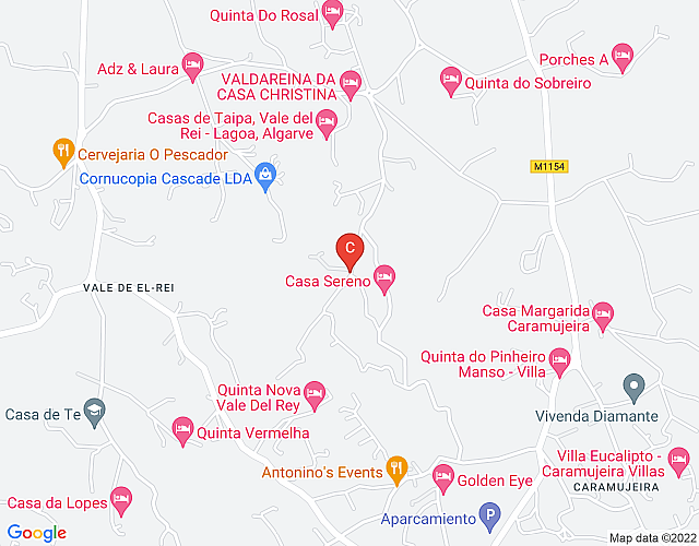 Casa Palmeiras, lujo, zona tranquila, barbacoa y piscina grande imagen del mapa