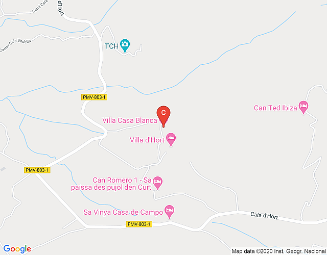 Catalunya Casas: Villa Horta para 10 personas, con vistas a Es Vedra y a 2 km de la playa. imagen del mapa