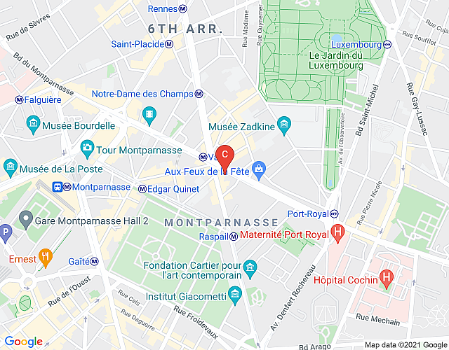 St Germain Montparnasse Vavin imagen del mapa