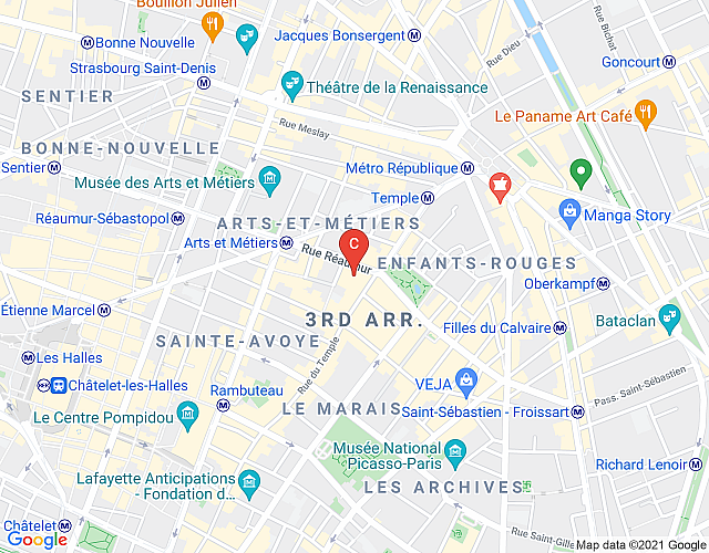 Loft Marais Atelier  CityCosy imagen del mapa