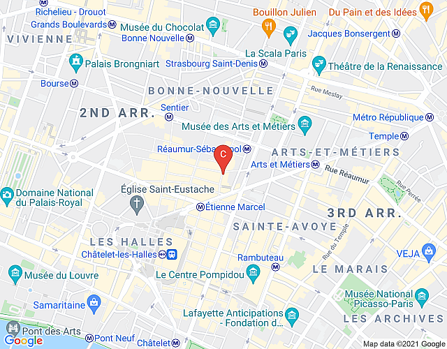 Studio Montorgueil Pompidou CityCosy imagen del mapa